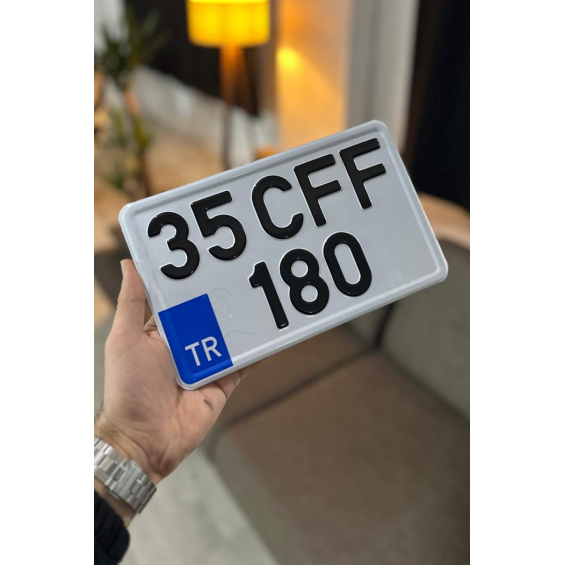 Orijinal TÜVTÜRK Resmi Motorsiklet Plaka