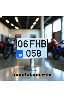 Orijinal TÜVTÜRK Resmi Motorsiklet Plaka