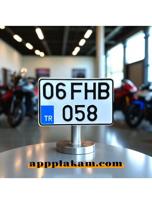 Orijinal TÜVTÜRK Resmi Motorsiklet Plaka