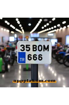 Küçük Motor (Bisiklet) Plakası 12x18 cm