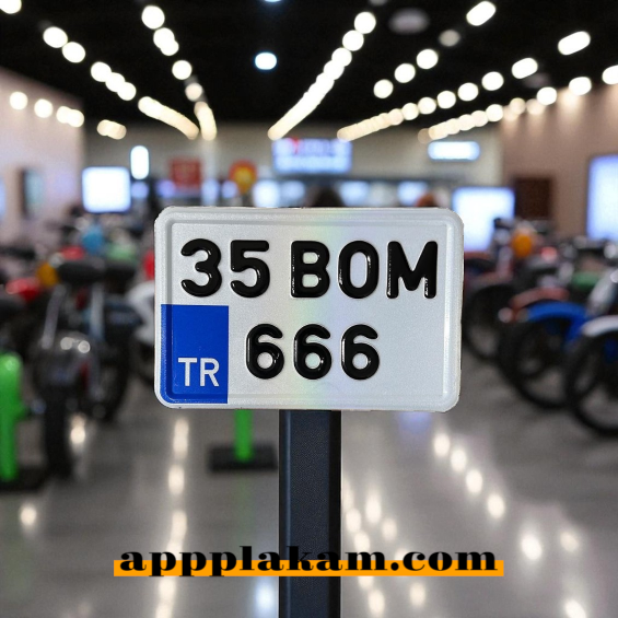 Küçük Motor (Bisiklet) Plakası 12x18 cm