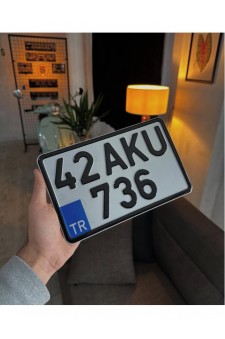 Orijinal TÜVTÜRK Resmi Motorsiklet Plaka
