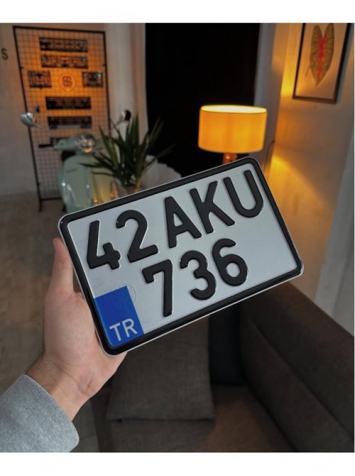 Orijinal TÜVTÜRK Resmi Motorsiklet Plaka
